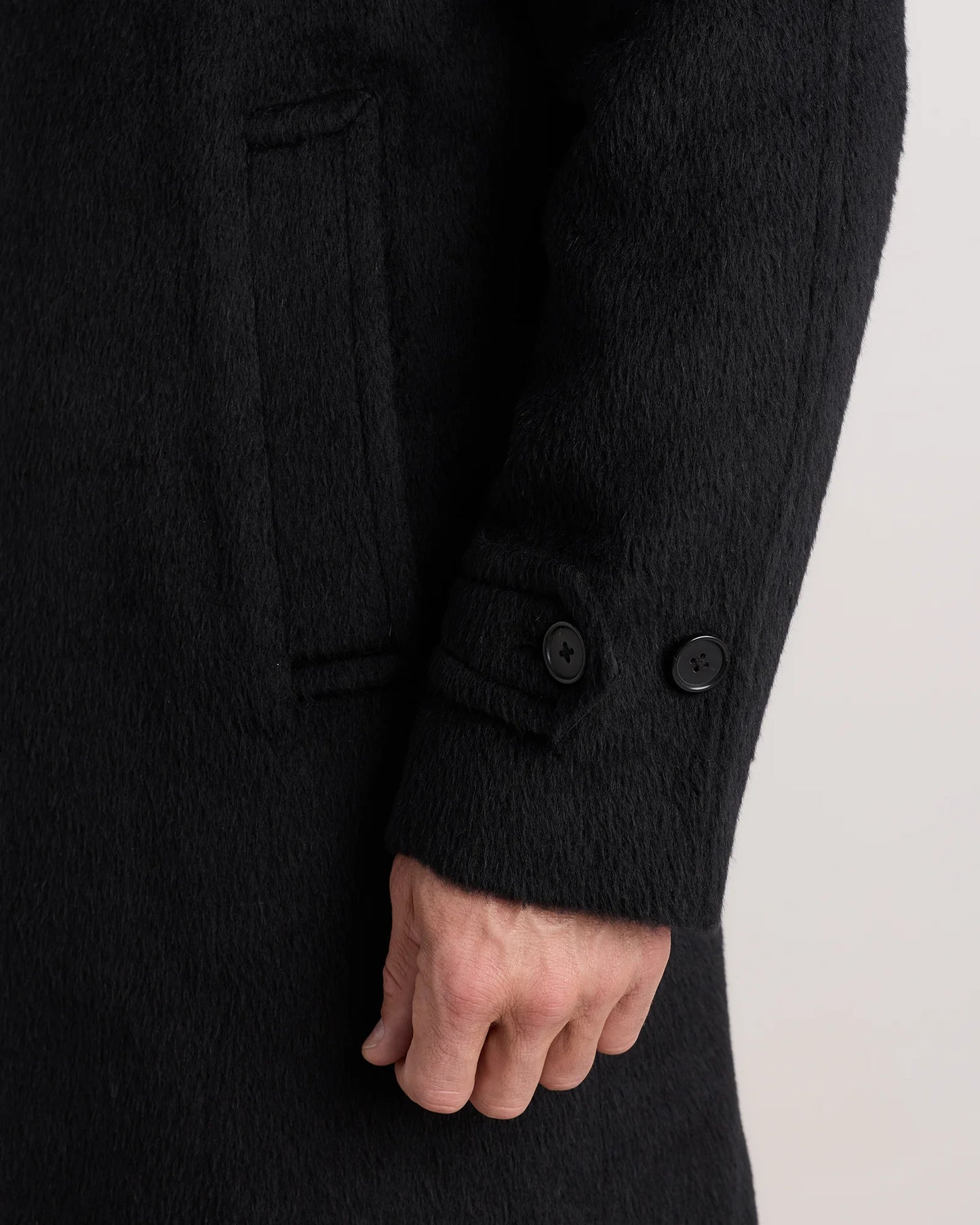 Alpaca-Wool Overcoat - S / Rustic Brown