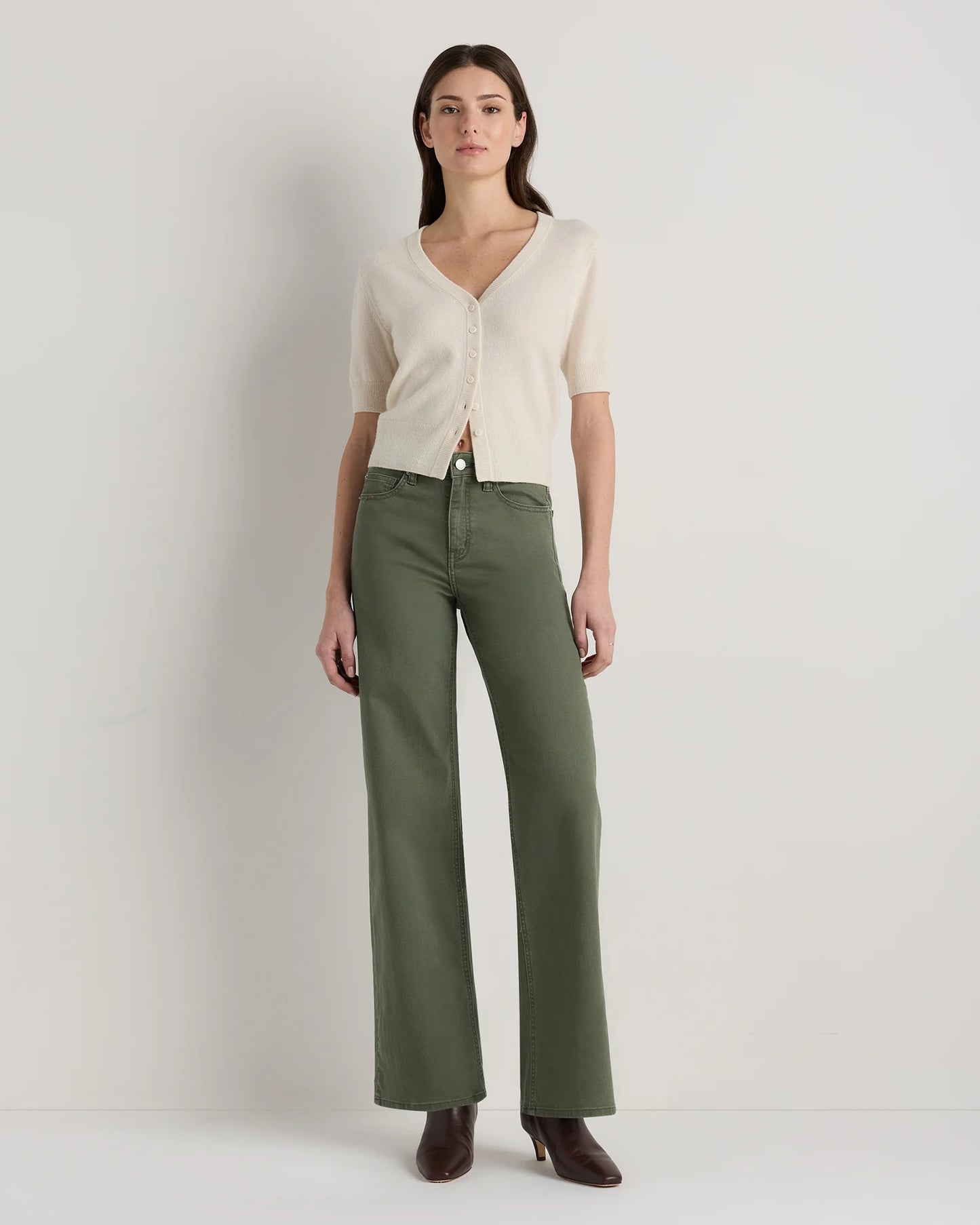 Bella Stretch Wide Leg Jeans - 24 / Frosted Blue