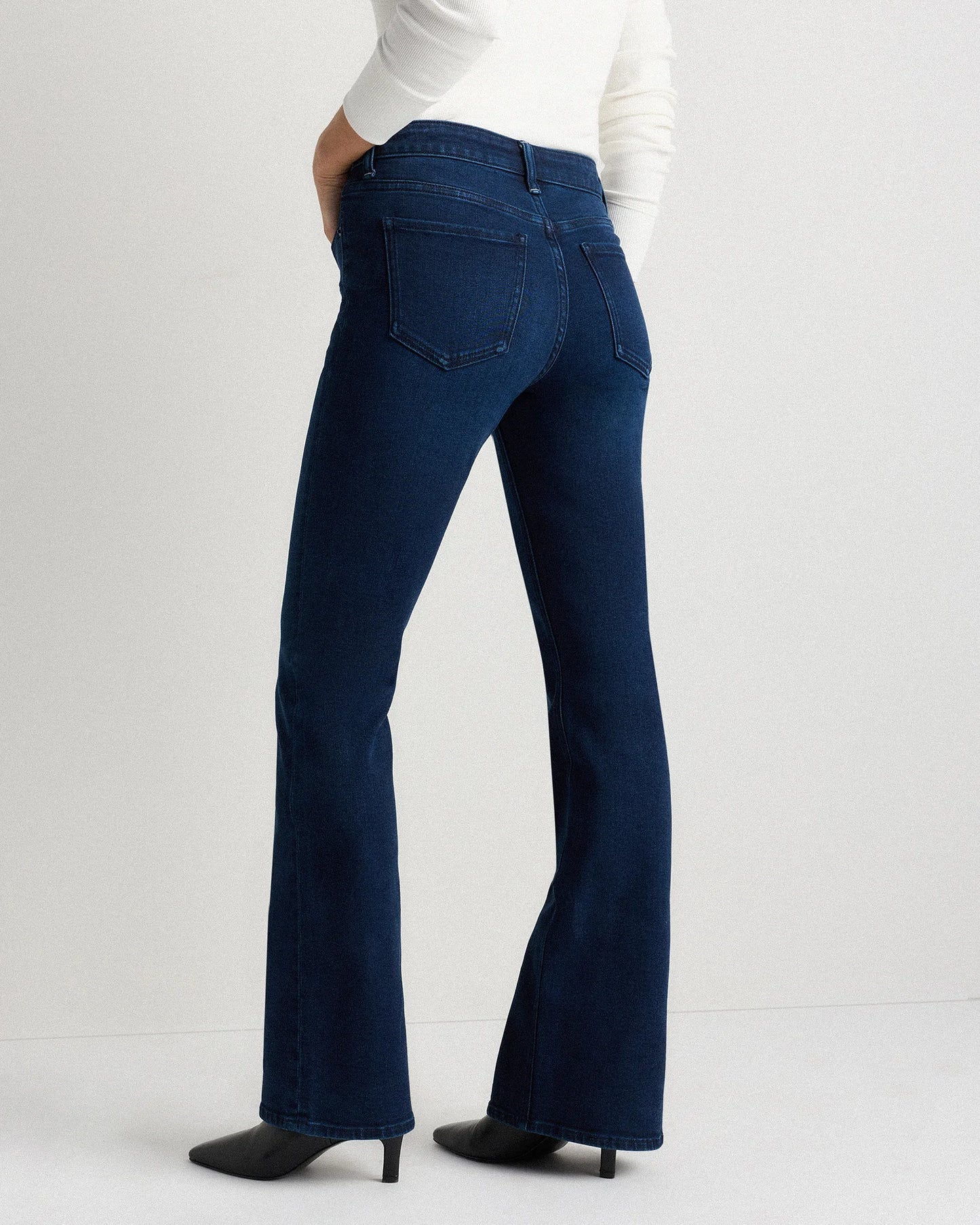 Luna Stretch Flare Jeans - 24 / Black