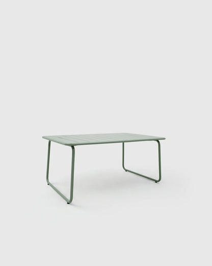 Powder-Coated Aluminum Outdoor Dining Set - One Size / Sage Green