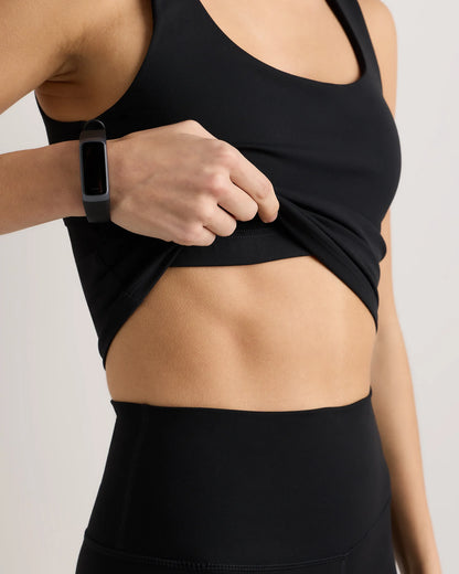 Power-Up Scoop Neck Bra Tank - XS / Classic White