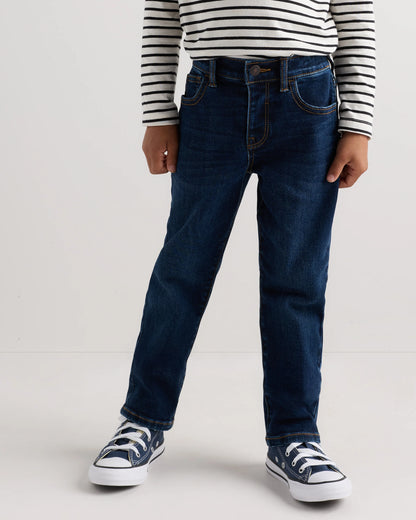 Boys Stretch Straight Jeans - 2T / Dark Wash