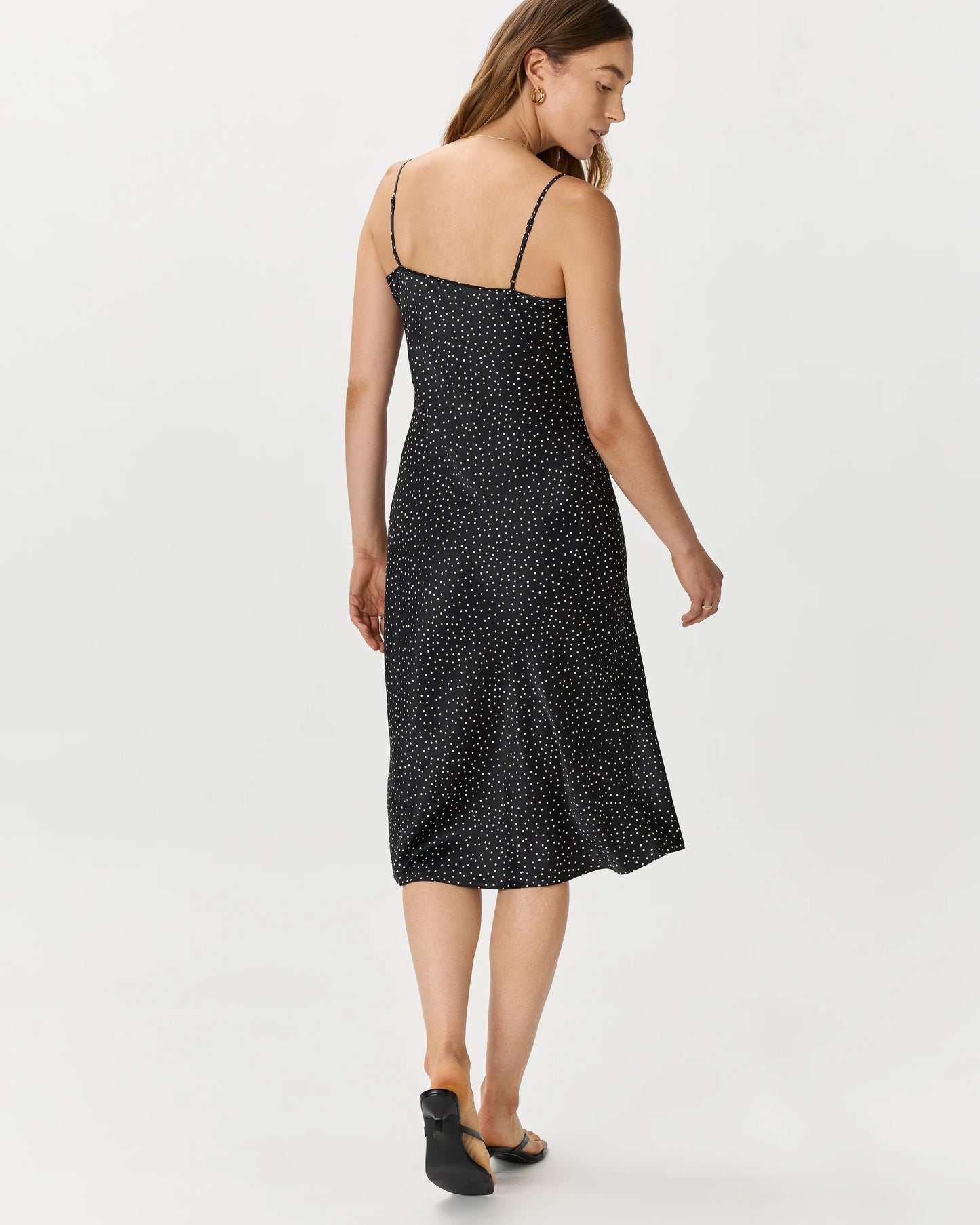 100% Washable Silk Slip Dress - XS / Black