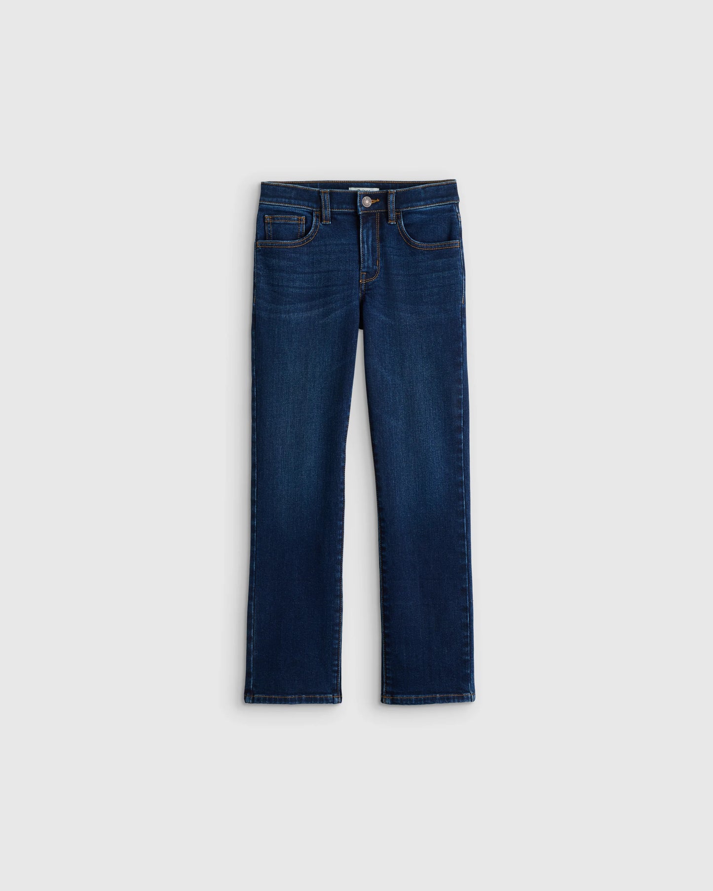 Boys Stretch Straight Jeans - 6 / Dark Wash