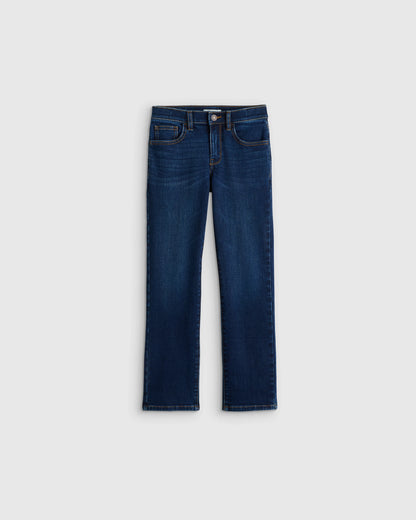 Boys Stretch Straight Jeans - 6 / Dark Wash