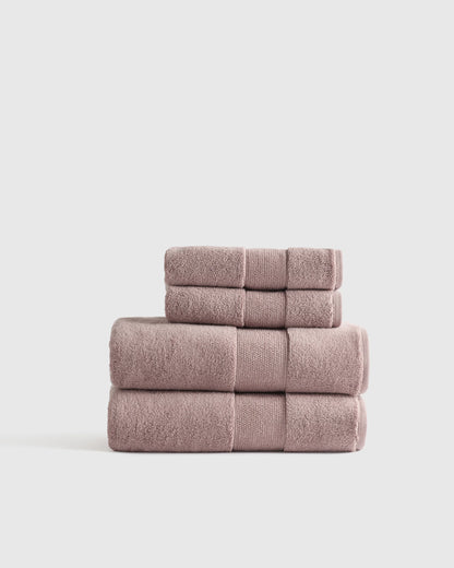 Classic Organic Turkish Cotton Bath Bundle (4 pieces) - One Size / White
