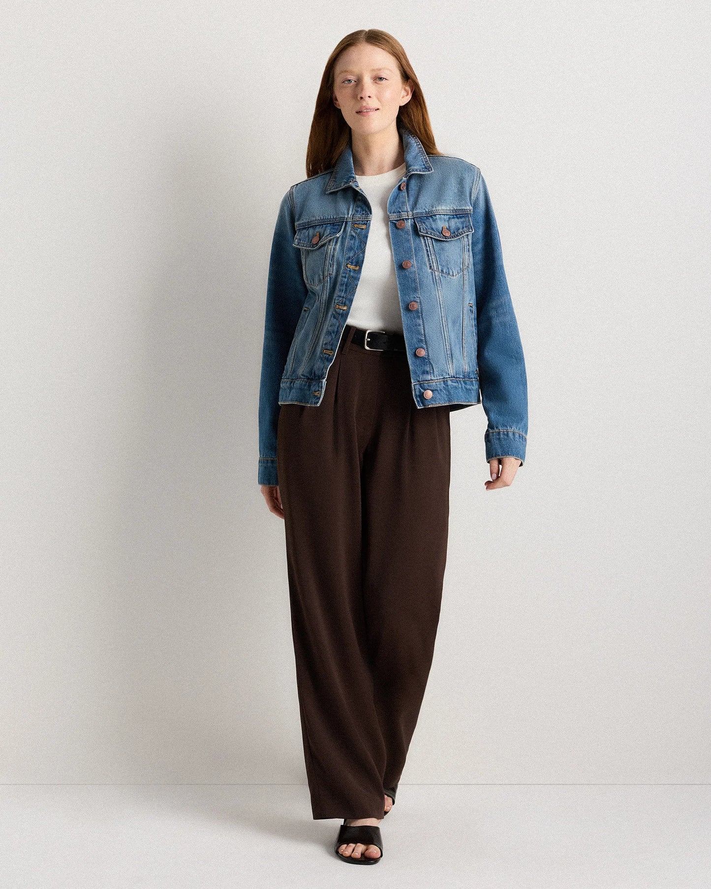 100% Organic Cotton Denim Jacket - XS / Indigo Blue