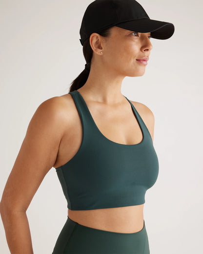 Ultra-Form Scoop Neck Longline Bra - XS / Black Camo
