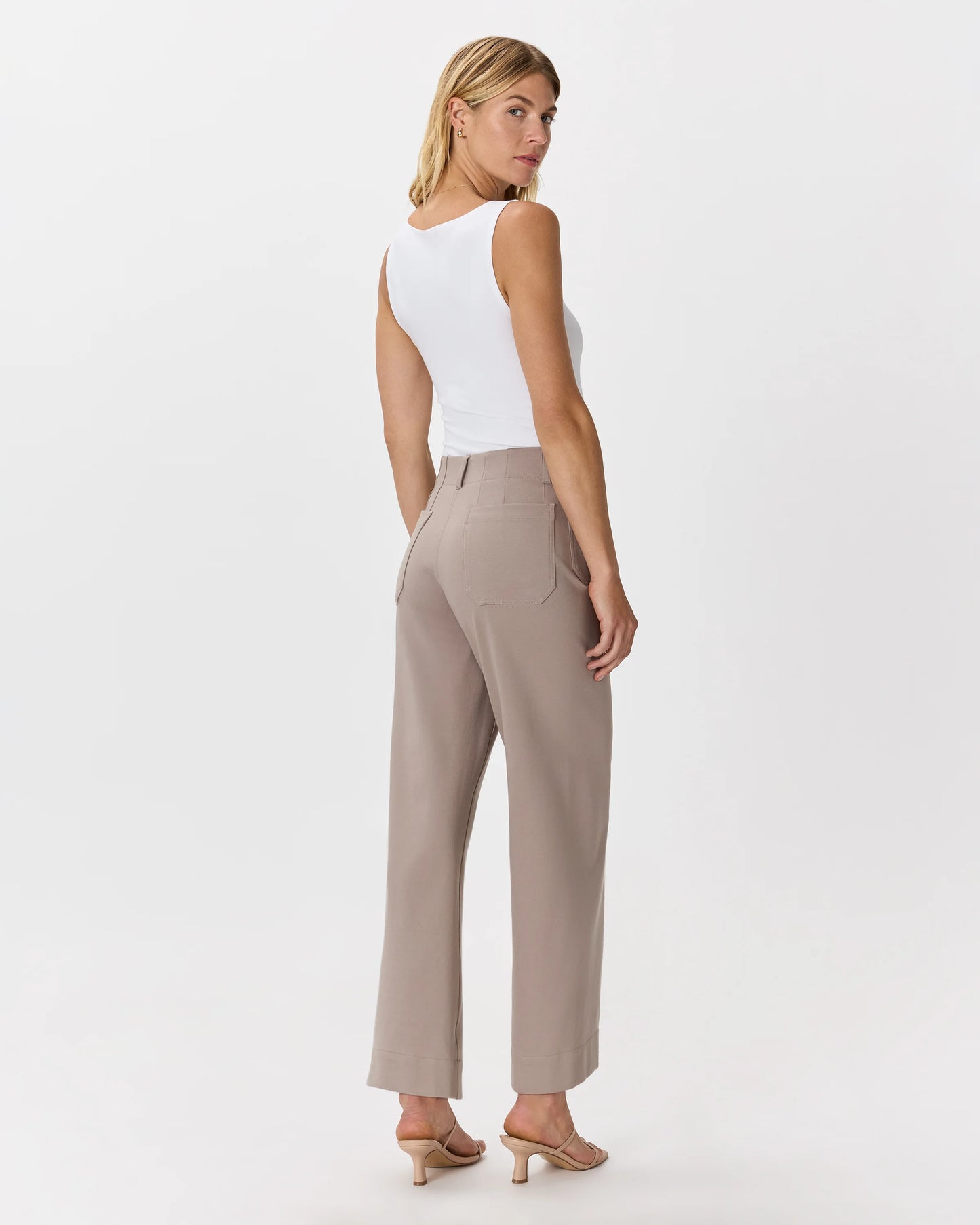 Ultra-Stretch Ponte Cropped Wide Leg Pants - 0 / Espresso