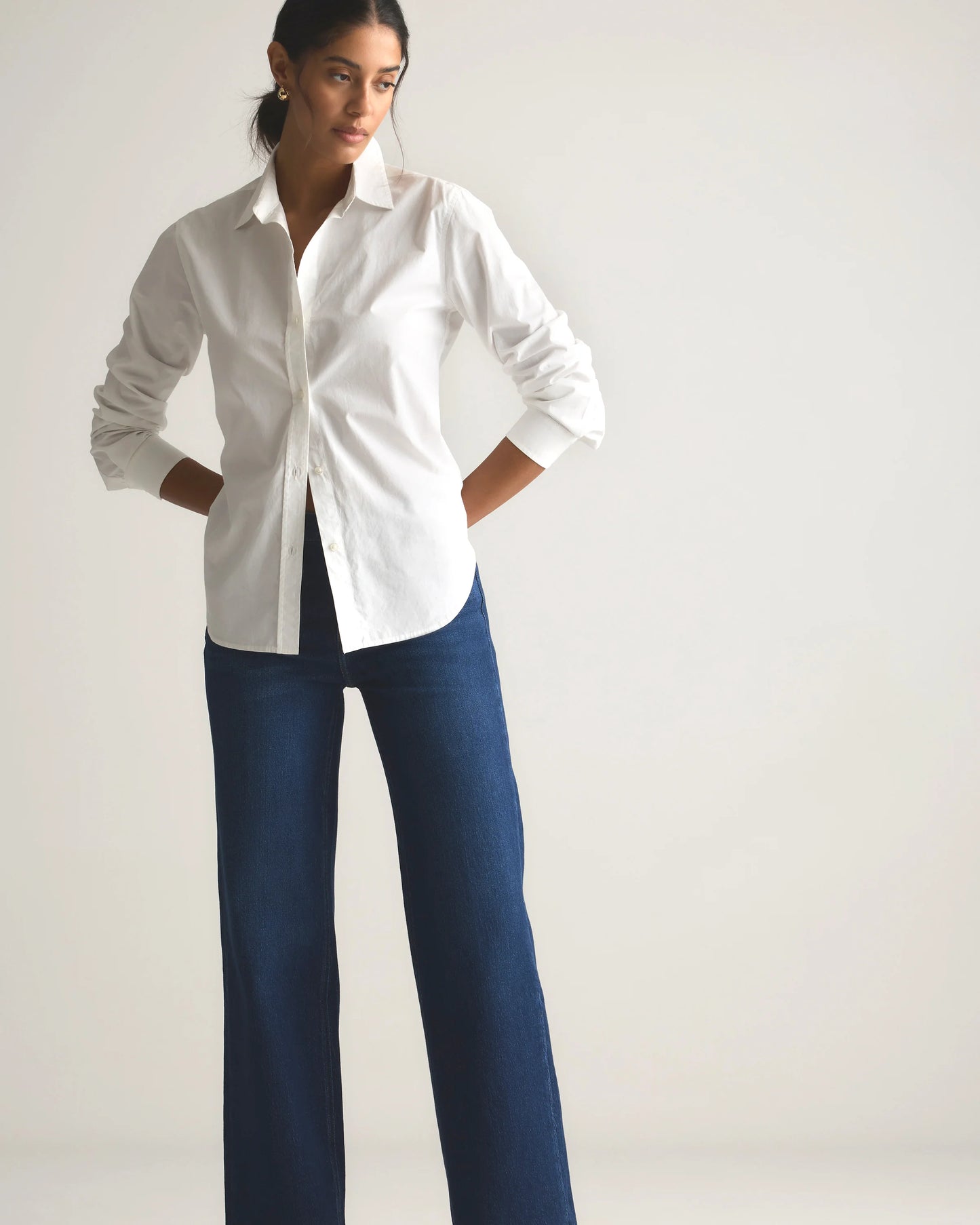 Bella Stretch Relaxed Straight Jeans - 24 / Atlantic Blue