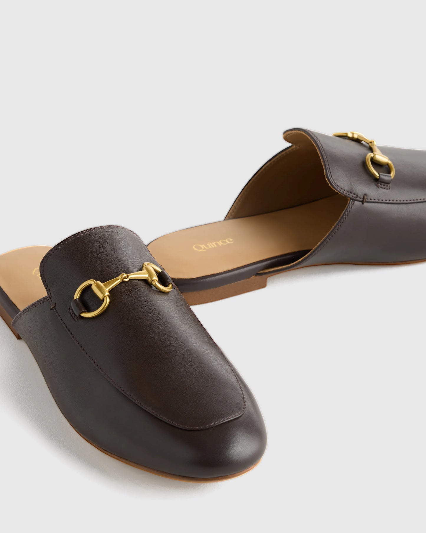 Italian Leather Horsebit Loafer Mule - 5 / Garnet