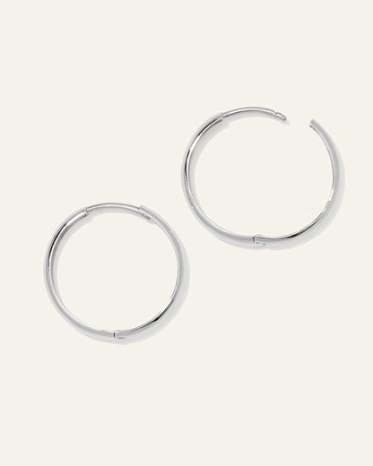 14K Gold Bold Hoops - One Size / Yellow Gold