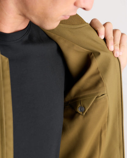 Water-Resistant Flex Bomber Jacket - S / Black