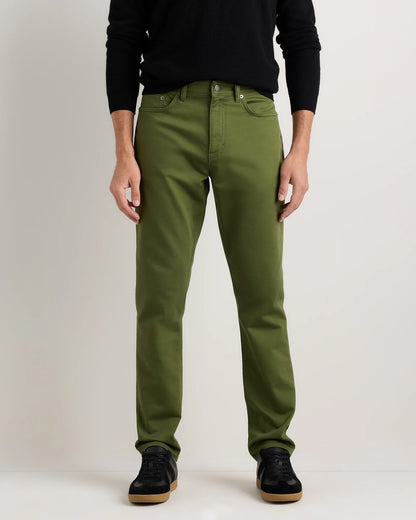 Comfort Stretch Traveler 5-Pocket Pants - Athletic Tapered - 30X30 / Chive