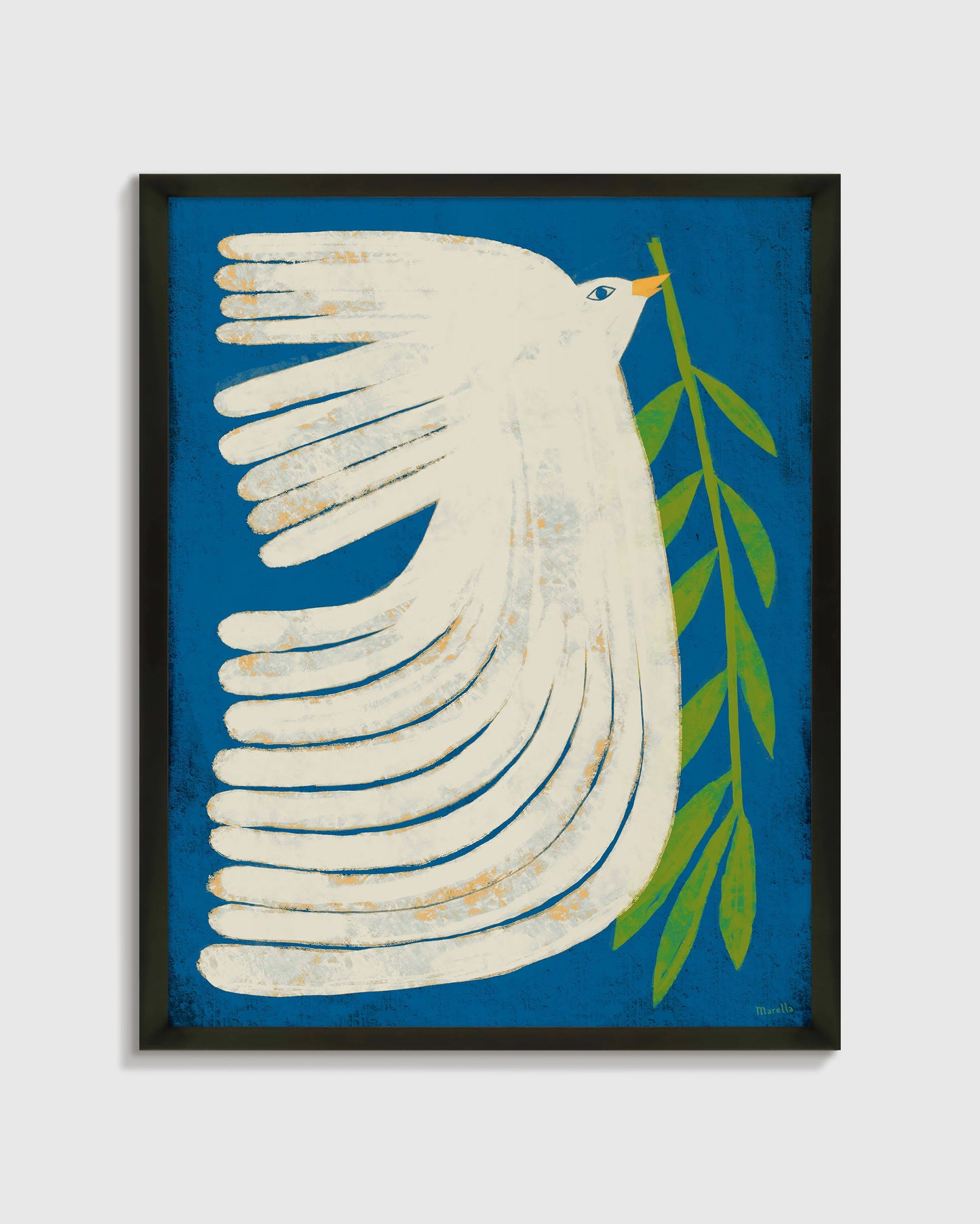 Peace Dove by Marco Marella - 26"x38" / Black