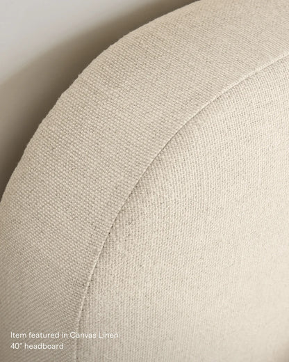 100% Linen Curved Bed - Full / Canvas