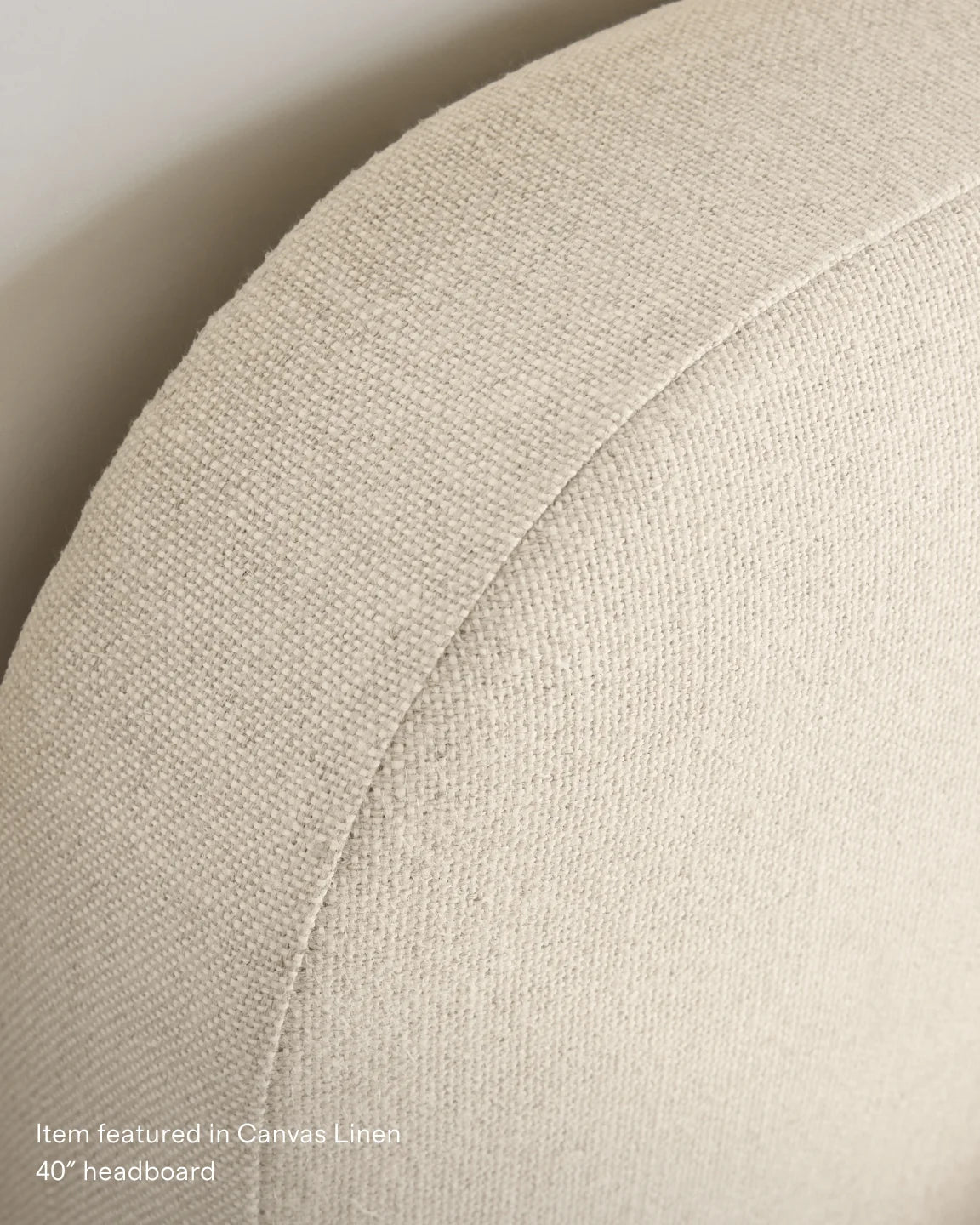 100% Linen Curved Bed - Full / Canvas