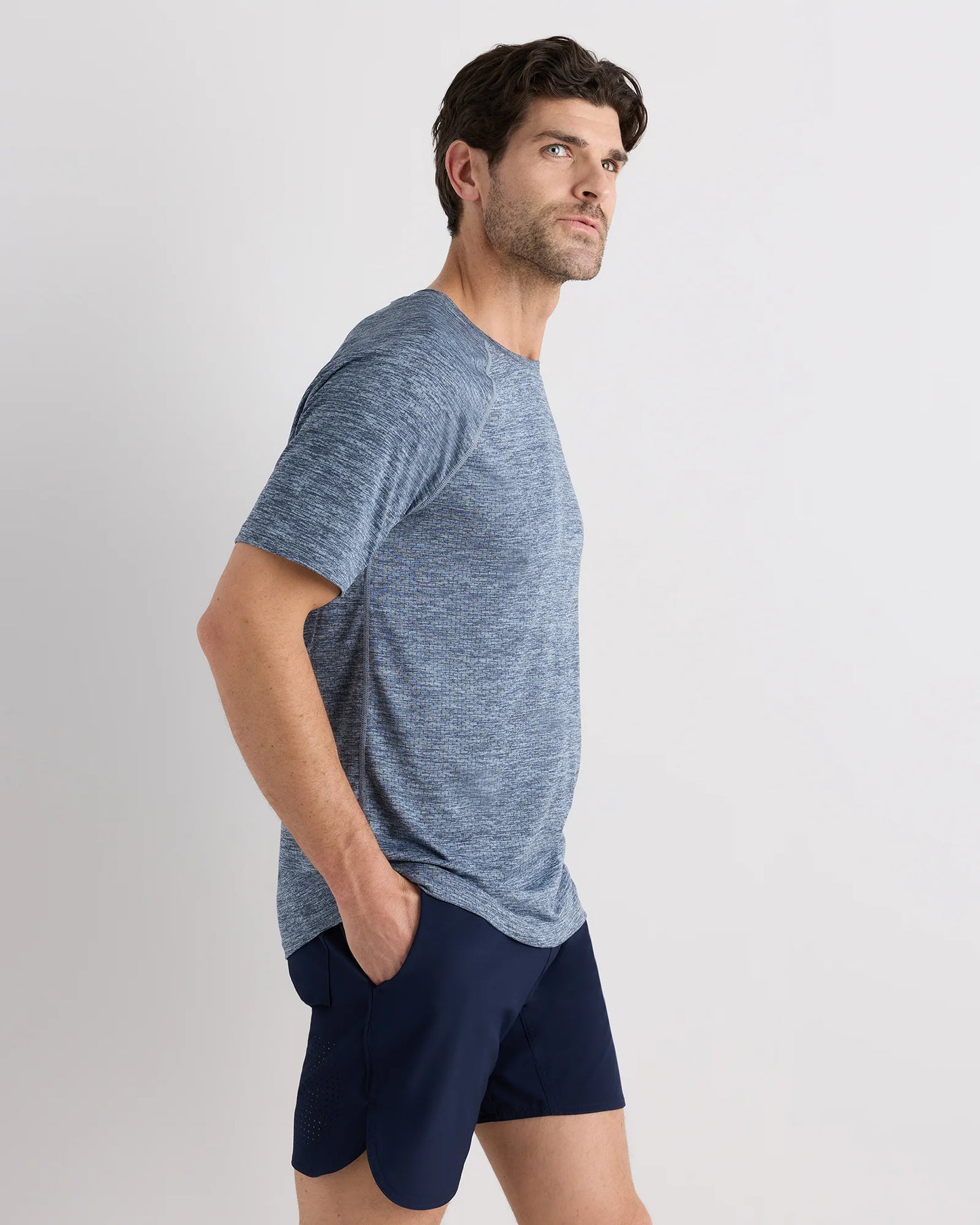 Mesh Performance Training Tee - S / Heather Grey