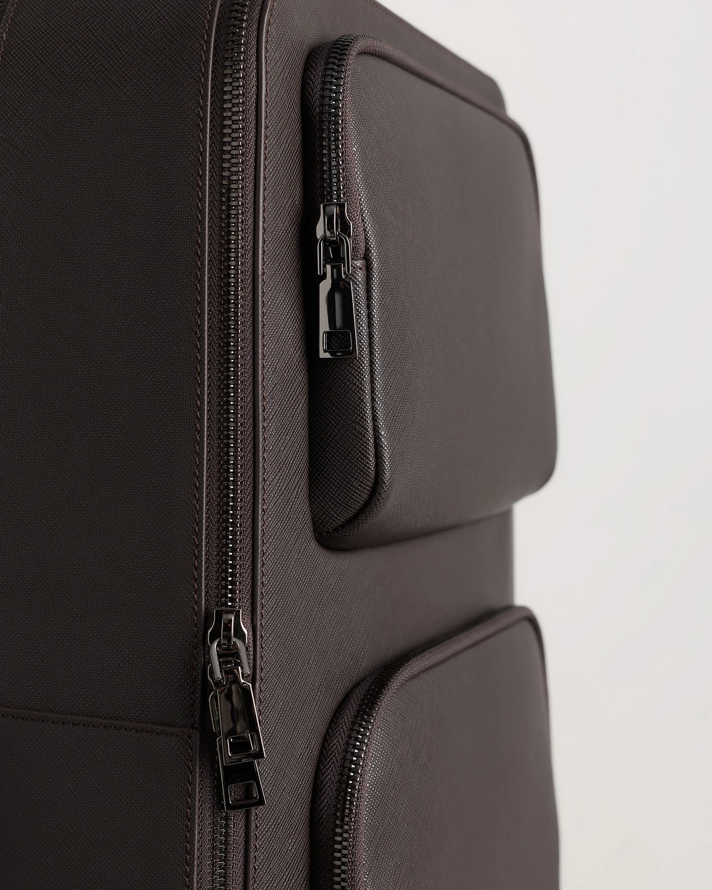 Italian Saffiano Laptop Backpack - One Size / Hickory