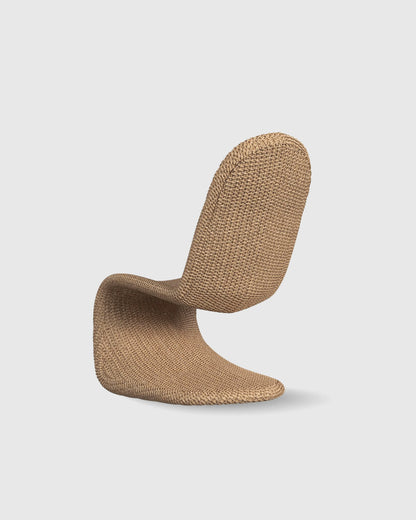Curved All-Weather Wicker Indoor/Outdoor Dining Chair - One Size / Natural