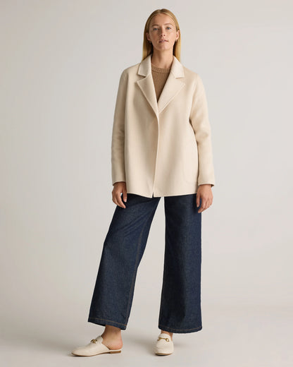 100% Mongolian Cashmere Double-Faced Open Blazer - XS / Camel