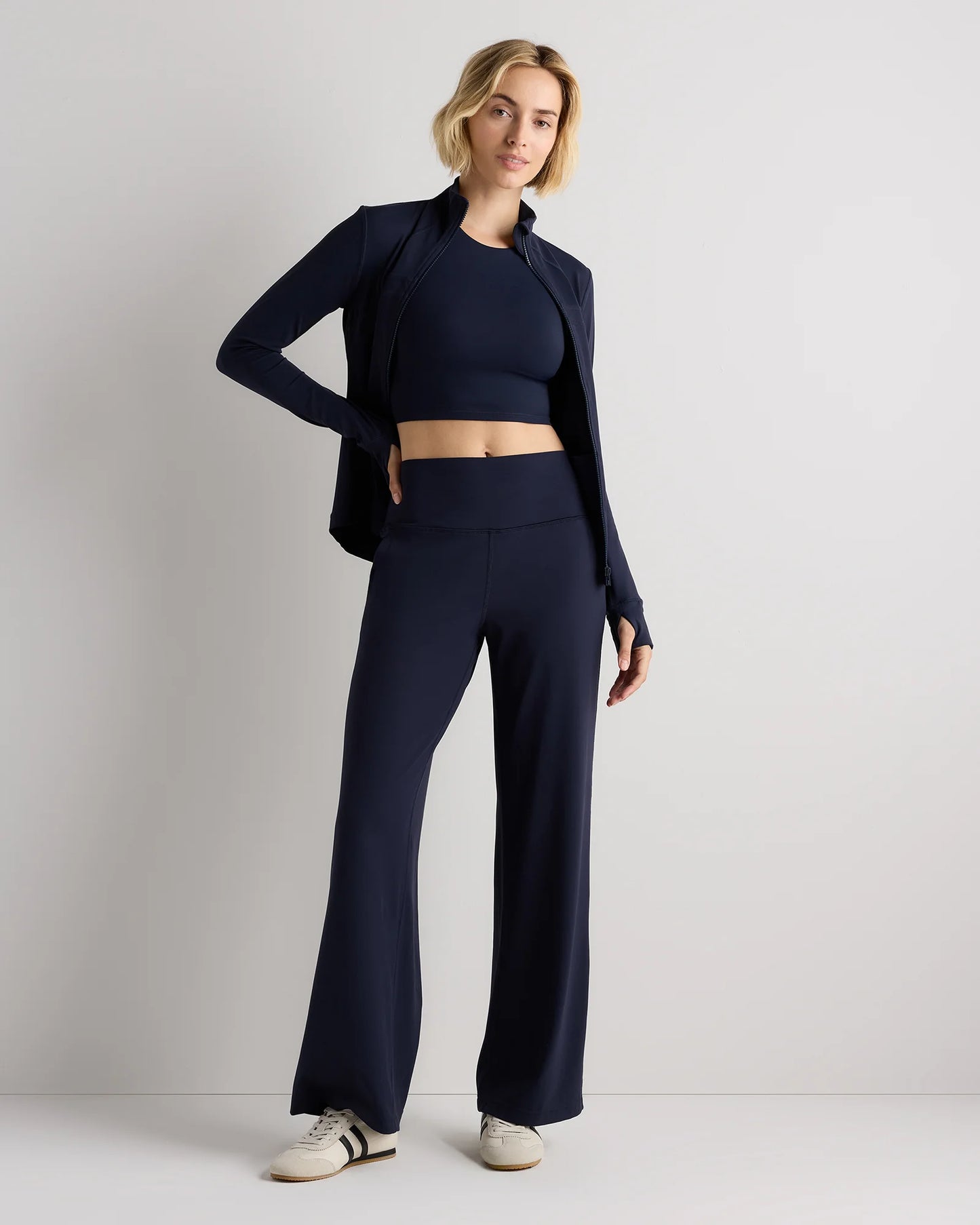 Ultra-Form High-Rise Wide Leg Pants - XS / Black