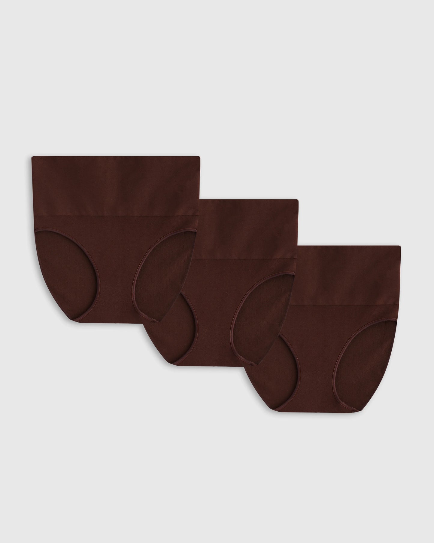 Shaping High-Waisted Brief (3-Pack) - XS / Cocoa