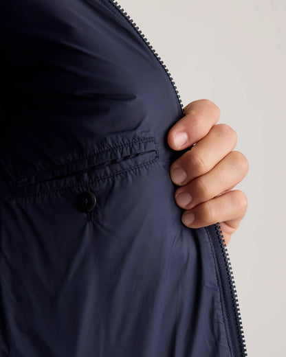 Mongolian Cashmere Puffer Vest - S / True Navy