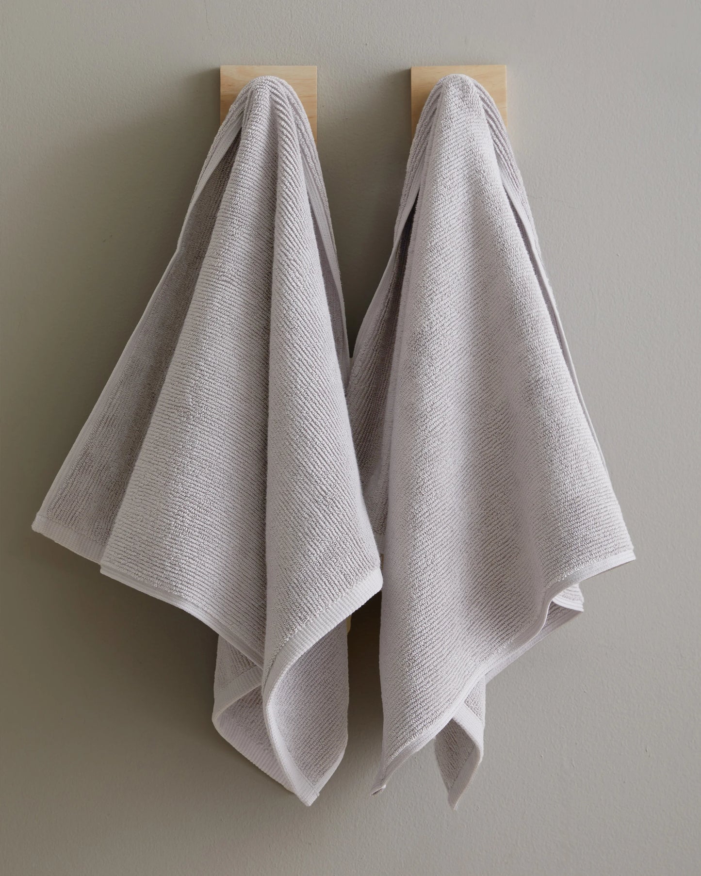 Turkish Ribbed Quick Dry Bath Towel Bundle - One Size / White