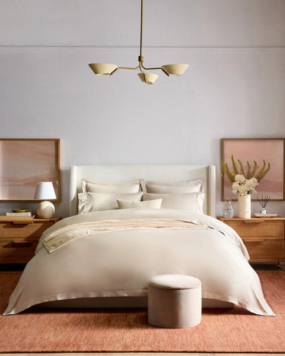 Signature Giza Cotton Sateen Duvet Cover Set - Twin / Sand