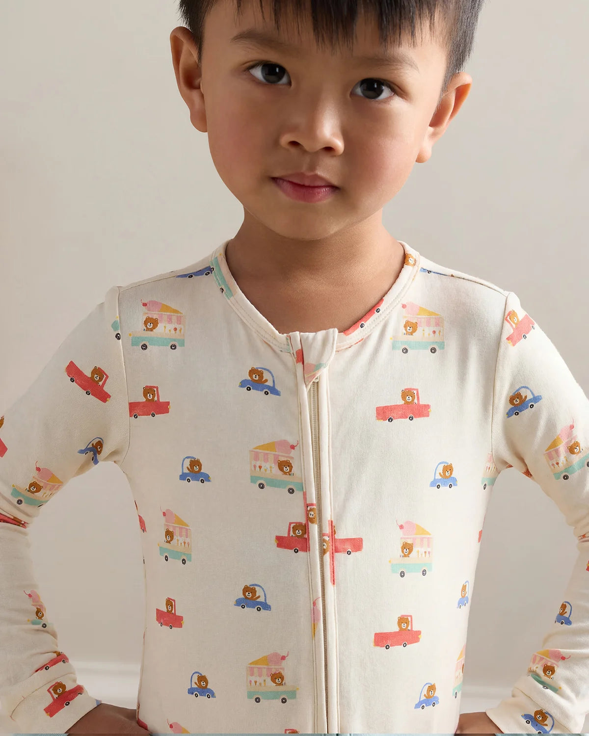 Bamboo Footie Pajama - 2T / Ice Cream Bears