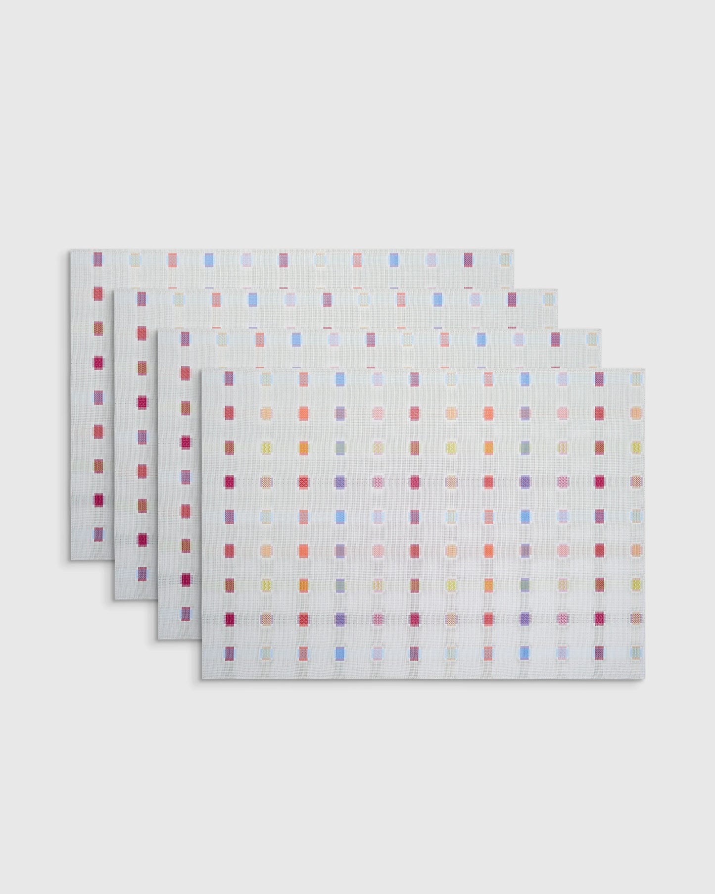 Sampler Easy-Care Rectangular Placemat, Set of 4 by Chilewich - One Size / White Multi