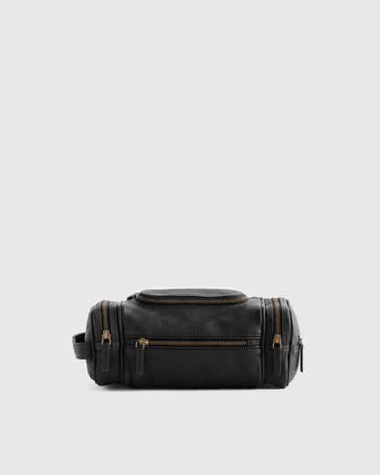 Nappa Leather Toiletry Bag - One Size / Black