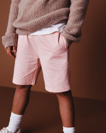 100% Organic Cotton French Terry Short - 6 / Coral Pink