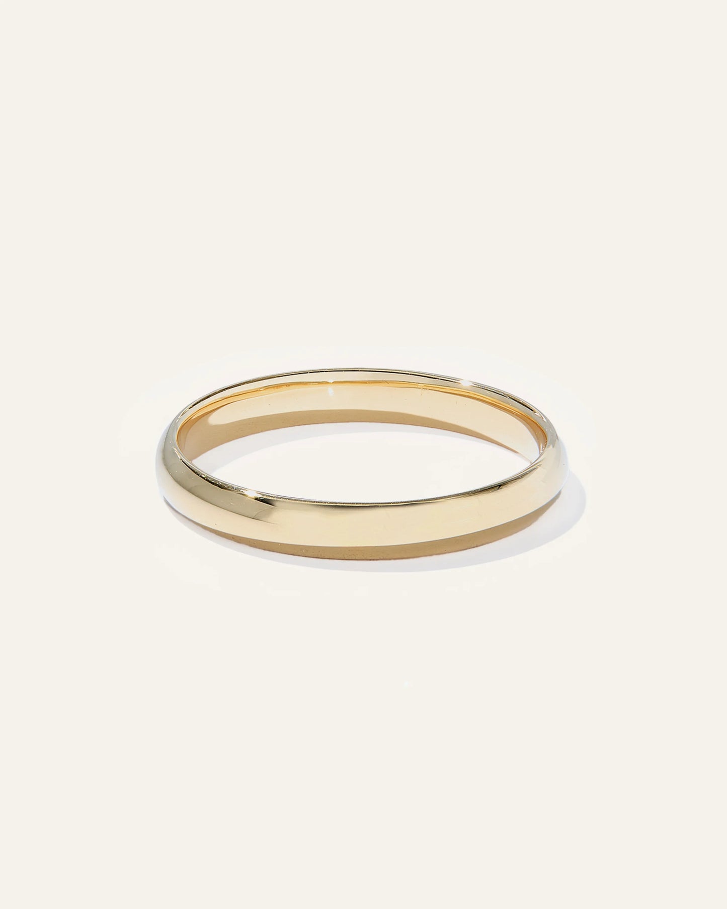 Low Dome Band - 3mm - 4 / Yellow Gold