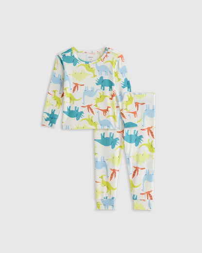 Bamboo Long Sleeve and Pant Pajama Set - 12-18M / Wildflower Dreams