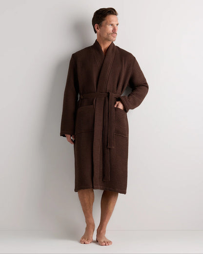 Organic Turkish Waffle Robe - XS / White