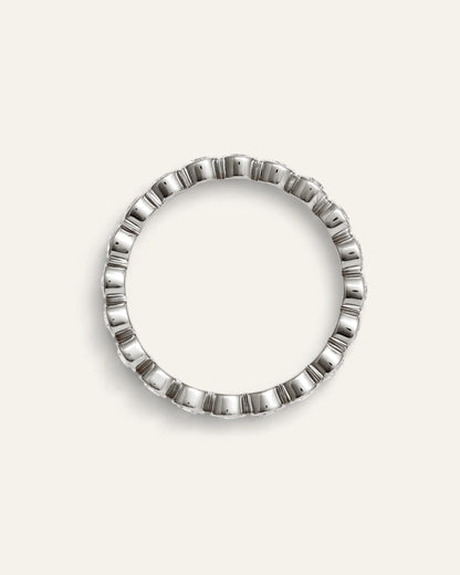 14K Gold Lab Grown Diamond Round Bezel Eternity Band - 1ctw - 5 / Yellow Gold