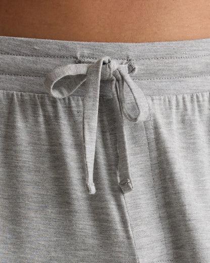 Bamboo Jersey Lounge Shorts - S / Heather Grey