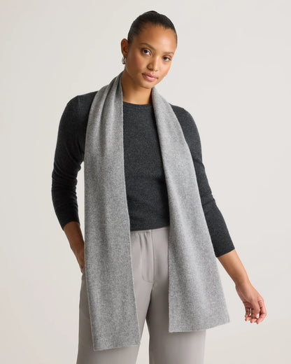 Mongolian Cashmere Scarf - One Size / Heather Grey