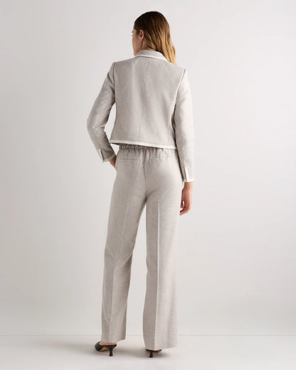 European Stretch Linen Trouser - 0 / Black