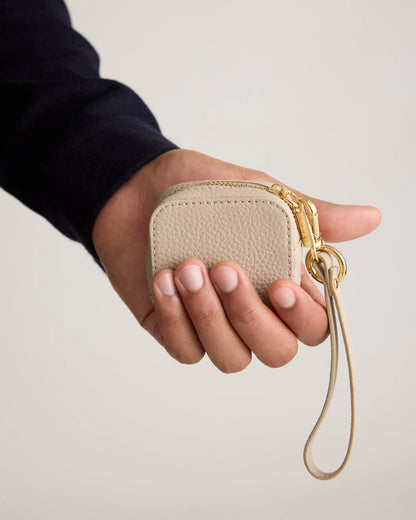 Italian Leather Zip Case - One Size / Black