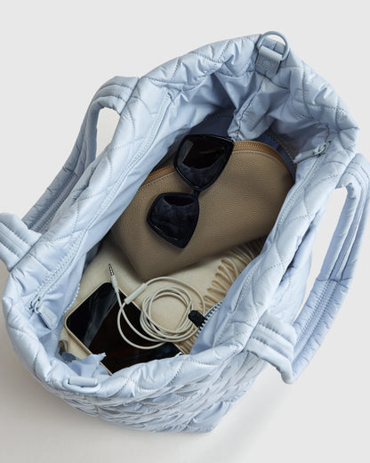 Transit Quilted Carry-All Tote - One Size / Porcelain Blue