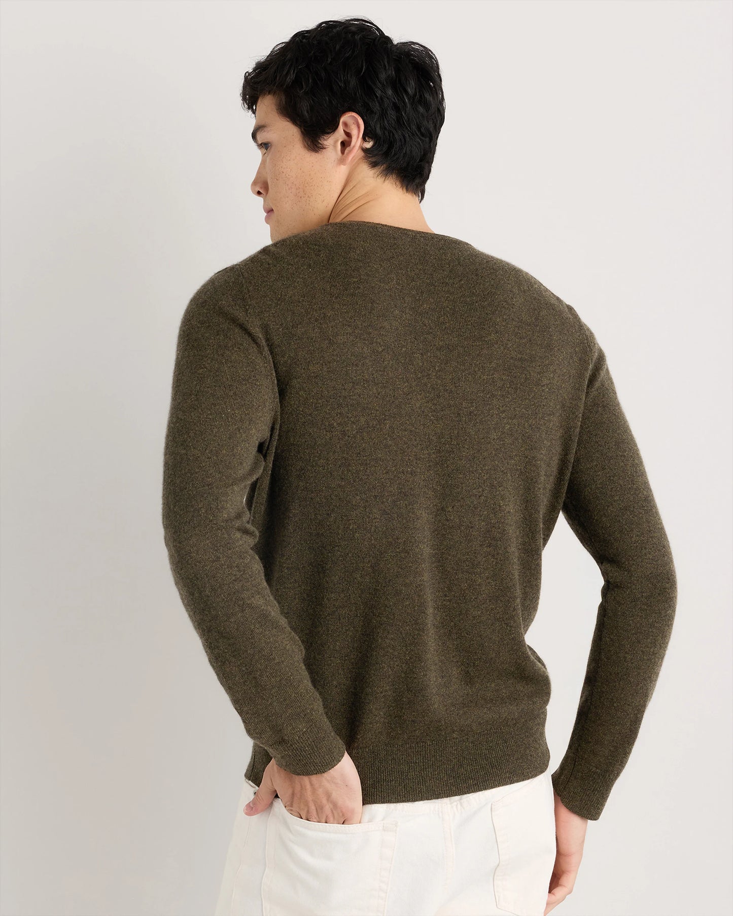 Mongolian Cashmere Crewneck Sweater - XS / Black