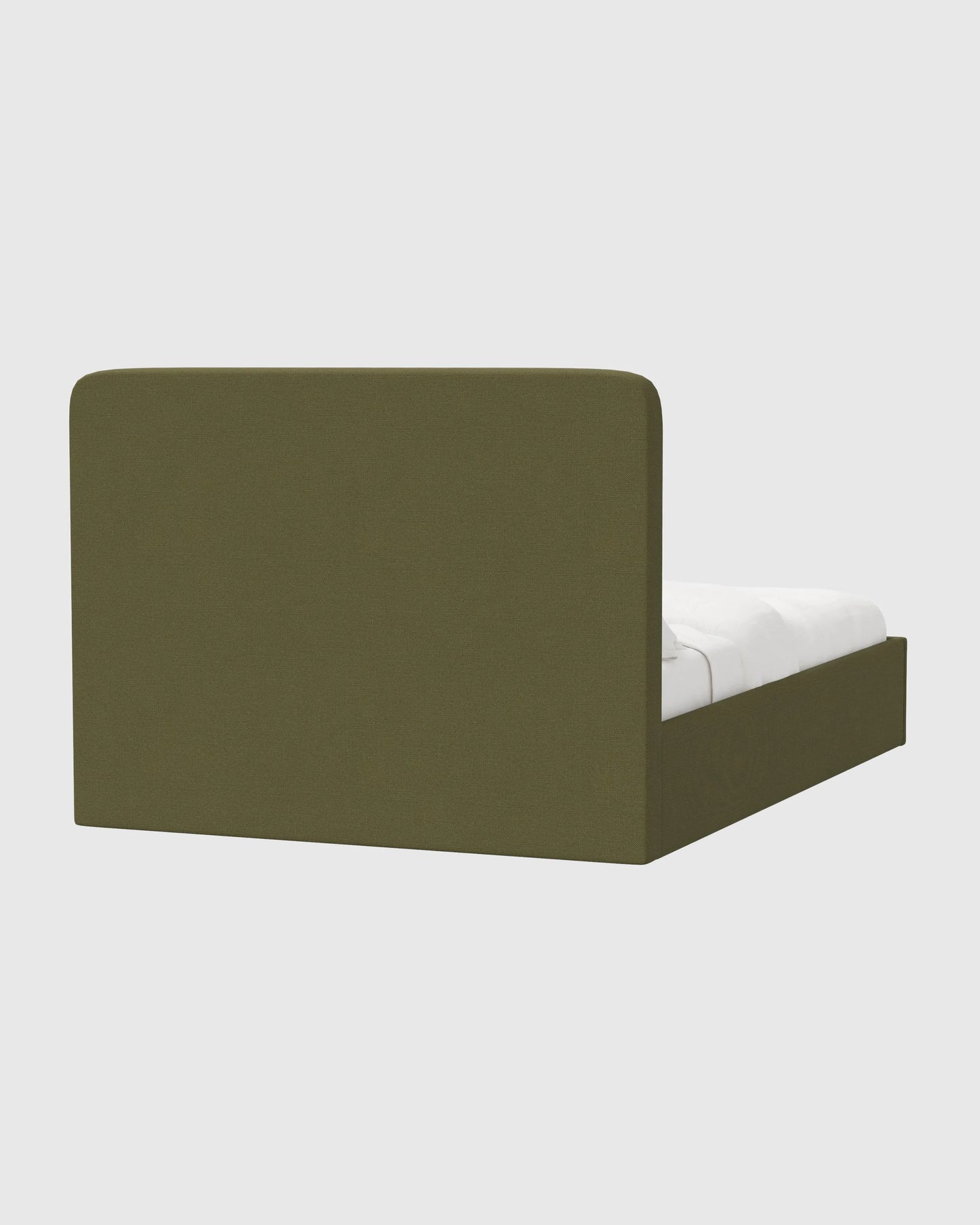 100% Linen Curved Bed - Full / Canvas
