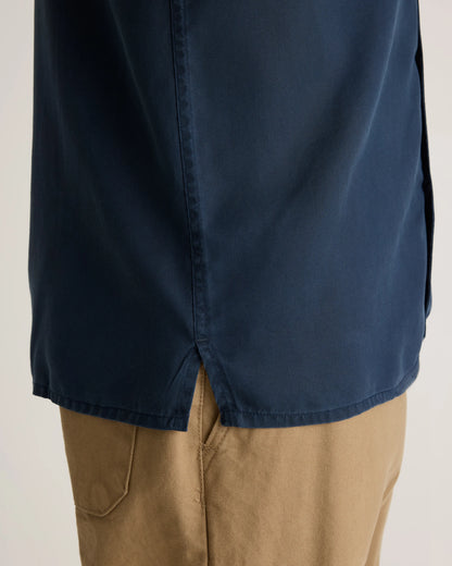 Vintage Wash Tencel Camp Shirt - S / Olive