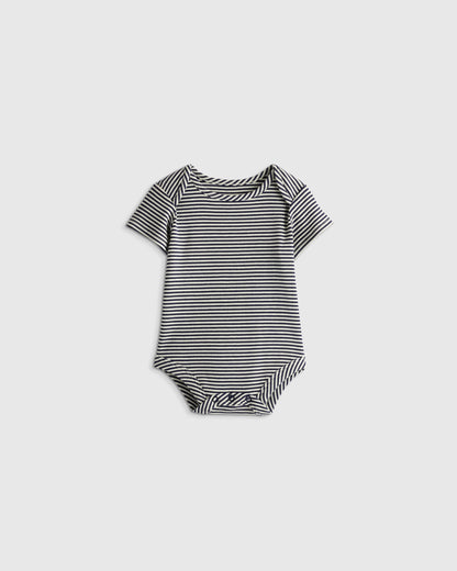 Softest Rib Short Sleeve Bodysuit - 0-3M / Deep Sea Blue