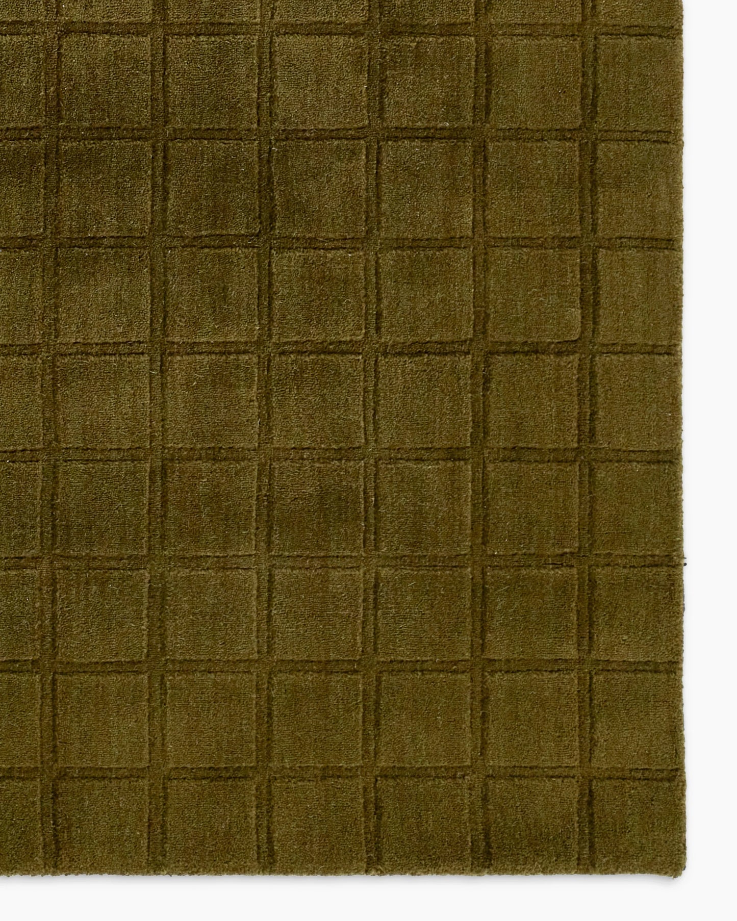 Lennox Hand-Loomed Wool Rug - 5' x 8' / Green
