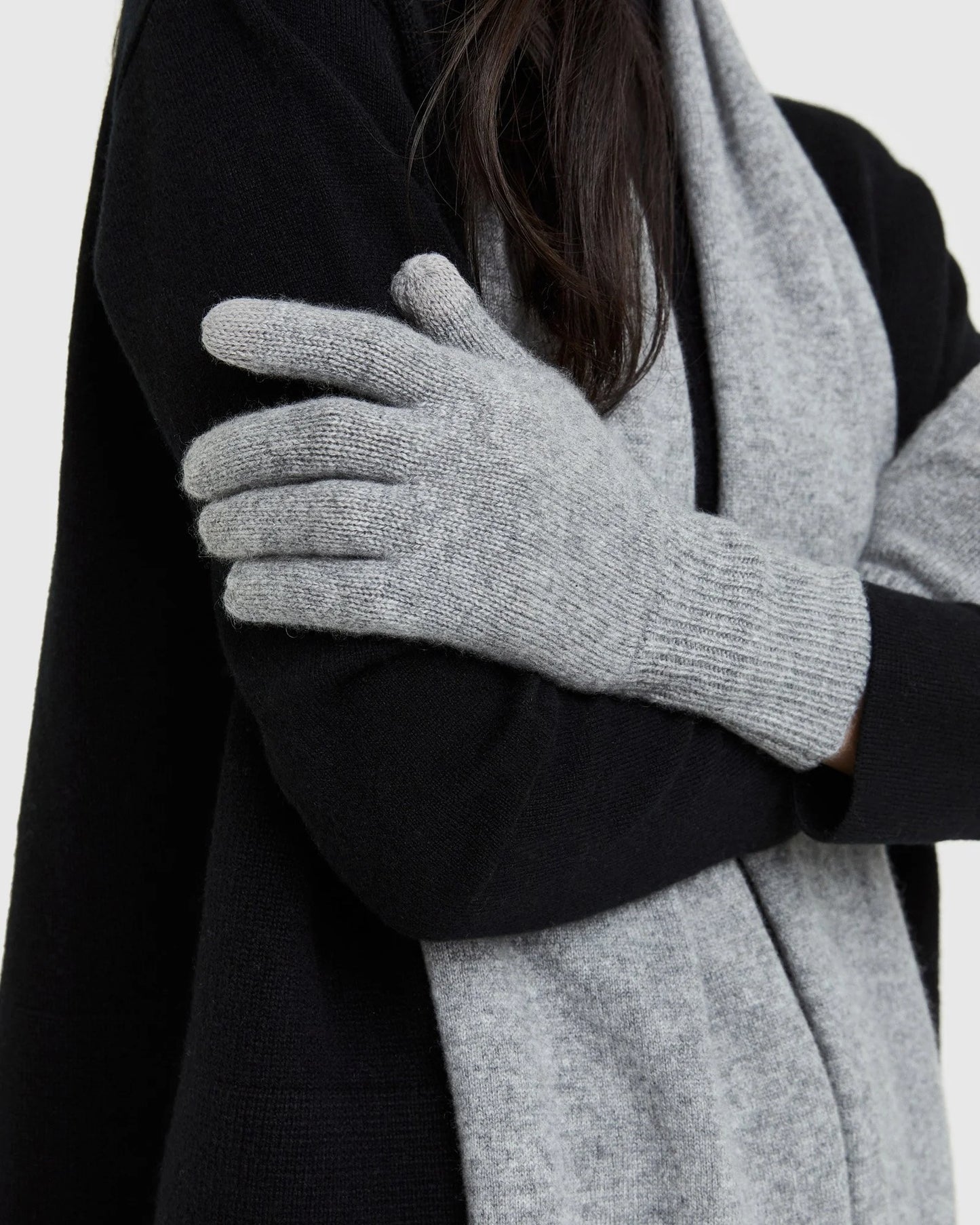 Mongolian Cashmere Gloves - One Size / True Navy