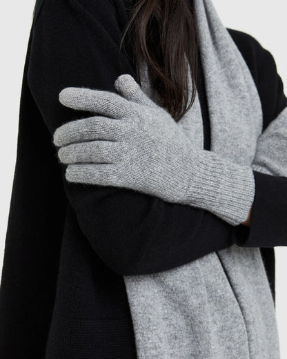 Mongolian Cashmere Gloves - One Size / True Navy
